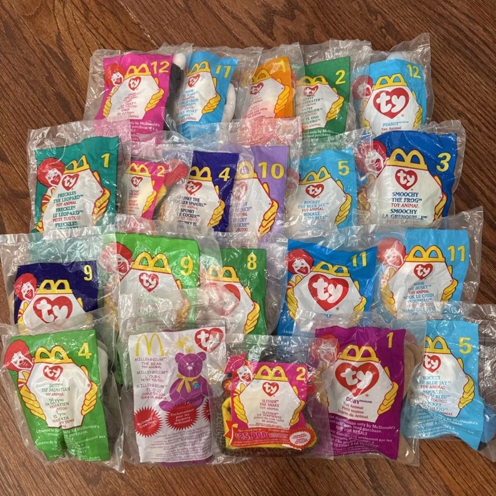 TY Beanie Babies McDonald's Happy Meal Toys - Assorted Colors